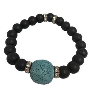 Handmade oil diffuser stone beads bracelet